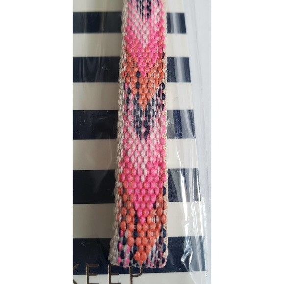 Keep Collective Single Woven Band - Pink Multi/Coral Stripe NEW - Picture 4 of 6